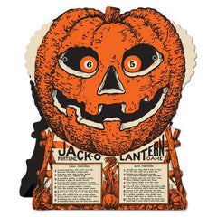 Vintage Halloween Jack O Lantern Fortune Wheel Game