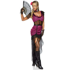 Western Saloon Girl Garter Dress Women's Sexy Costume