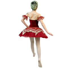 Whimsical Red Swan Tutu Adult Ballet Costume