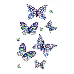 Wicked Wings Blue & Purple Butterfly Body Gems