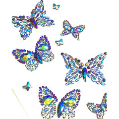 Wicked Wings Blue & Purple Butterfly Body Gems