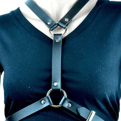 Women's Leather Chest Harness