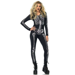 X-Ray Skeleton Catsuit Unitard Adult Costume