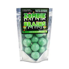 Zombie Brains Green Fizzing Bath Bomb