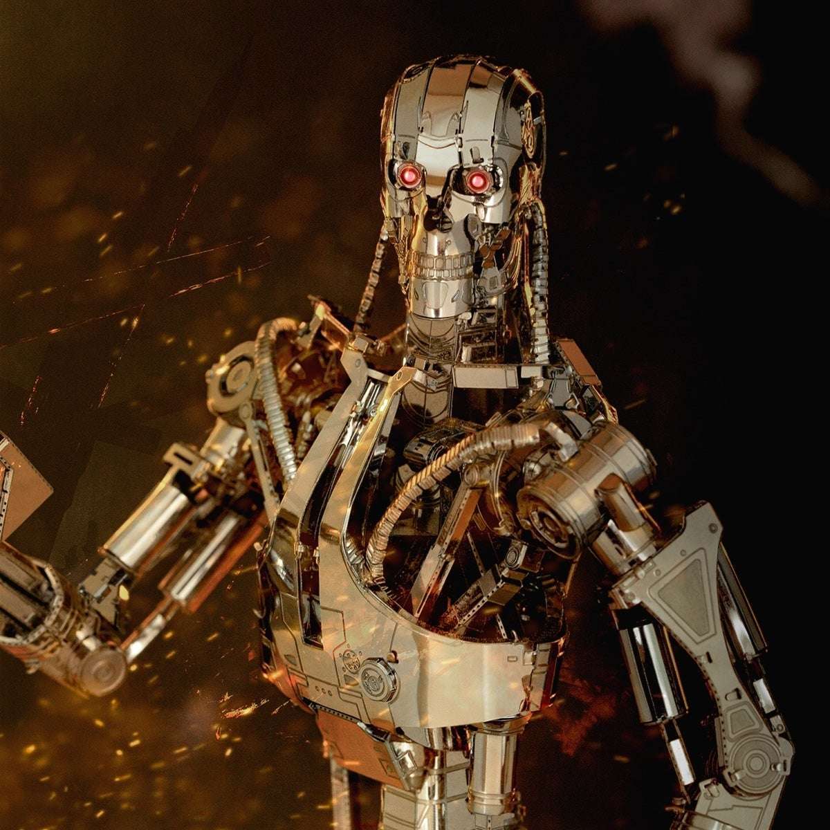 Terminator T-800 Endoskeleton 3D Laser Cut Model Kit