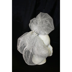 Silver Sparkling Bow Headband