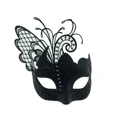 Laser Cut Butterfly Wing Venetian Mask