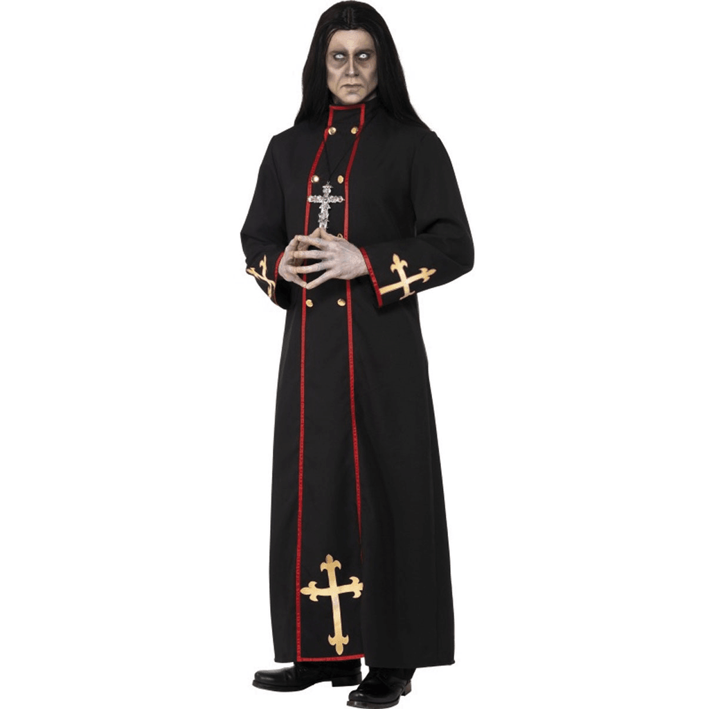 Minister of Death Religious Robe w/ Crosses Adult Costume