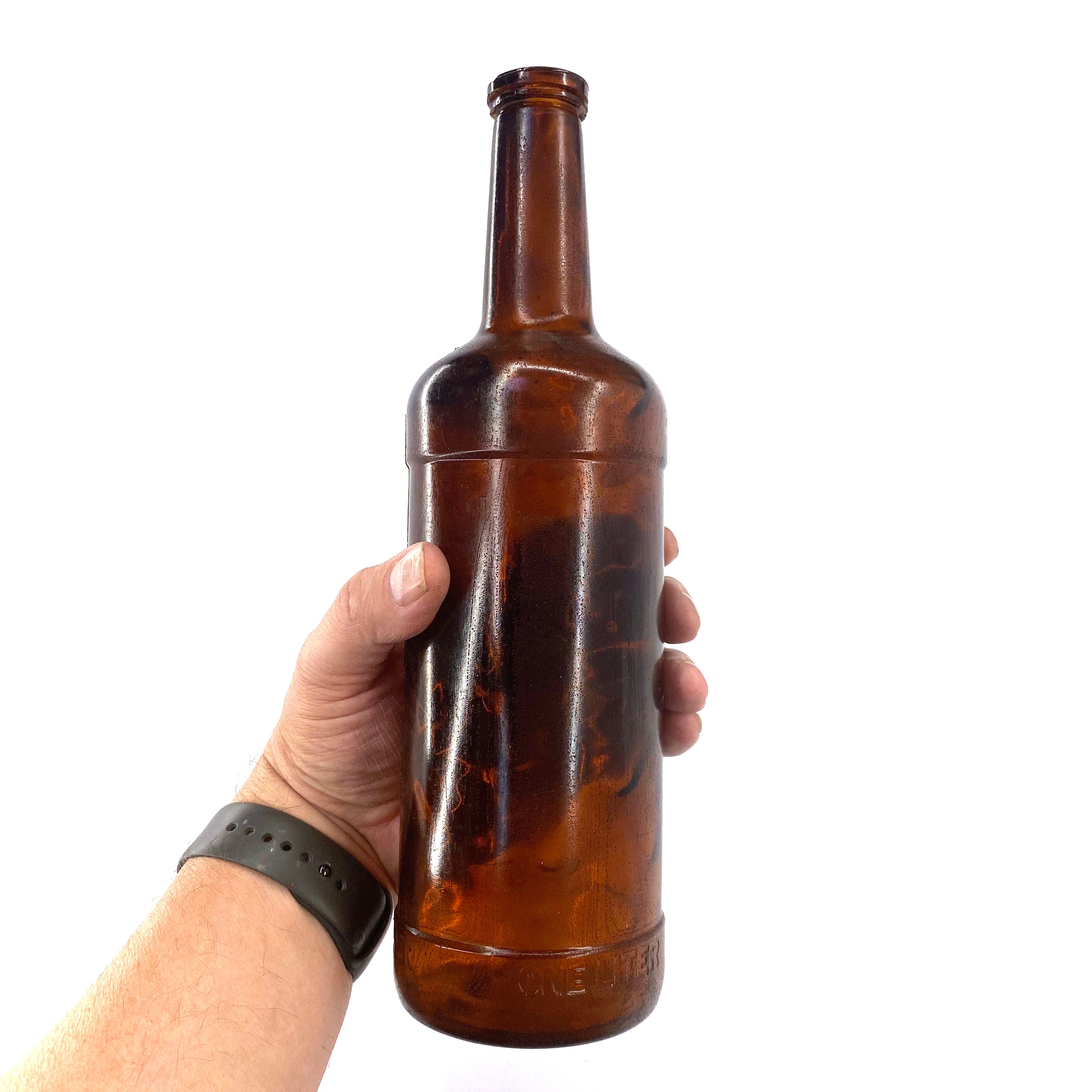 SMASHProps Breakaway Russian Vodka Bottle Prop - AMBER BROWN translucent - Amber Brown Translucent