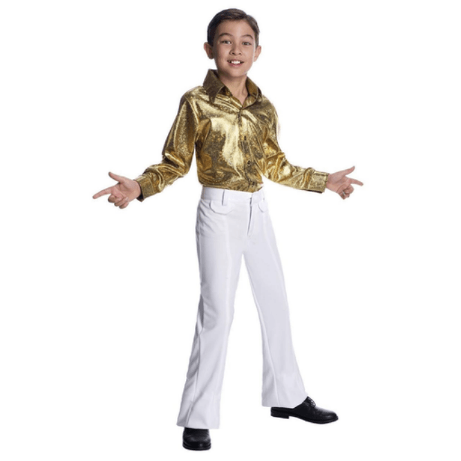 Golden Disco Holographic Child Shirt