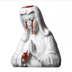 Crying Mary Candle Holder