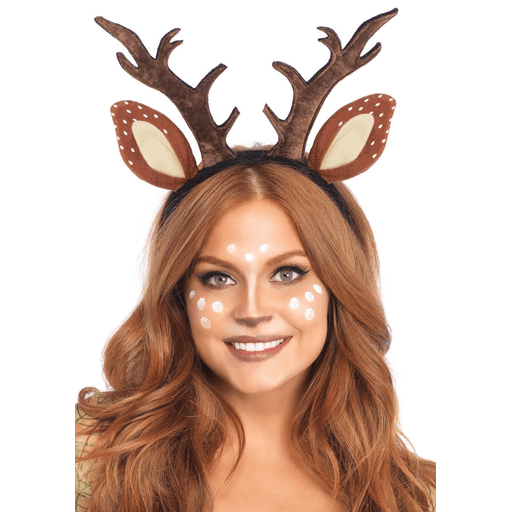 Fawn Ears & Antler Headband