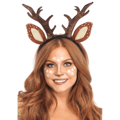 Fawn Ears & Antler Headband