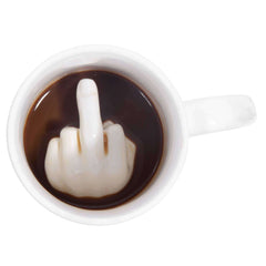 Up Yours Middle Finger Coffee Mug