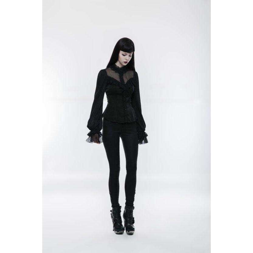 Black Lolita Long Sleeve Shirt