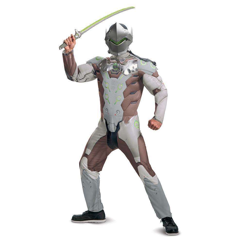 Deluxe Overwatch Genji Muscle Adult Costume