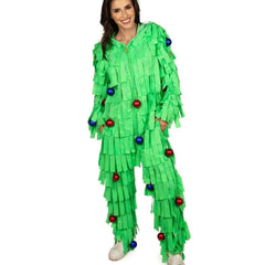 Unisex Tree Time Christmas Adult Jumpsuit