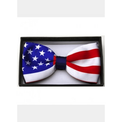 USA Flag Pattern Bow Tie