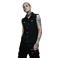 Punk Daily Wear Simple Vest