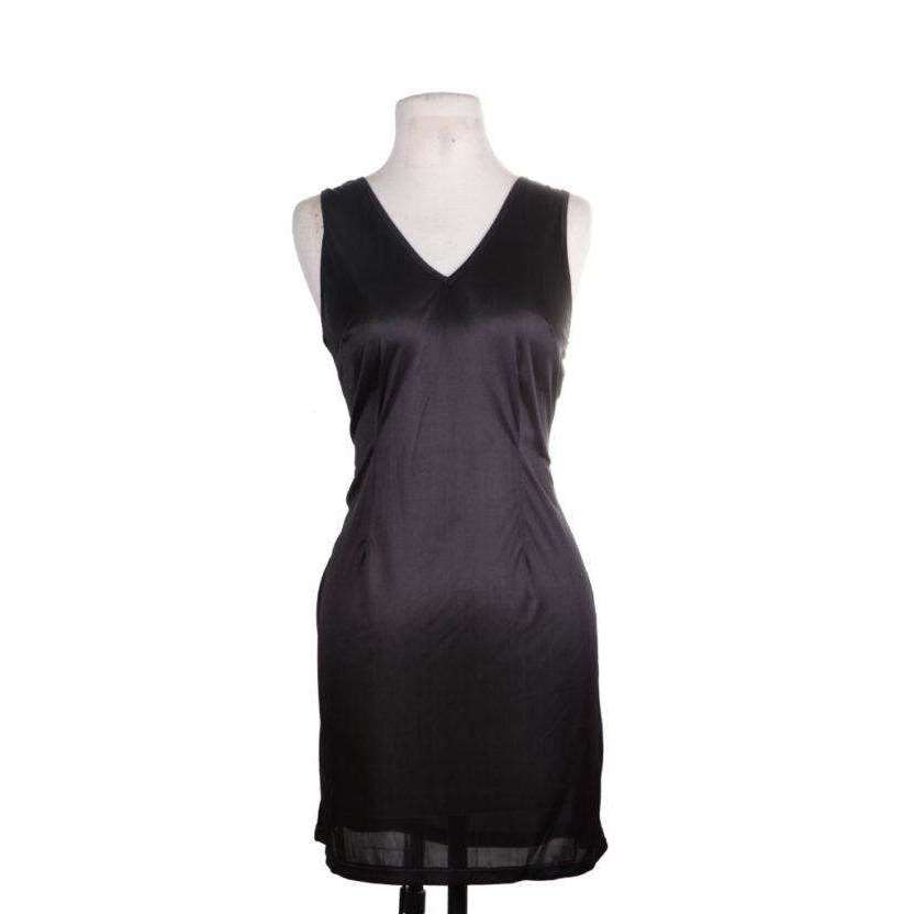 Rayon Black Slip Dress