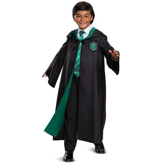 Deluxe Harry Potter Slytherin Robe Kids Costume