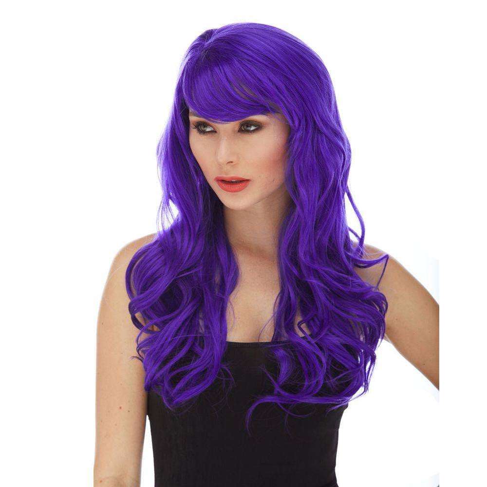 Burlesque Side Fringe Wavy Wig