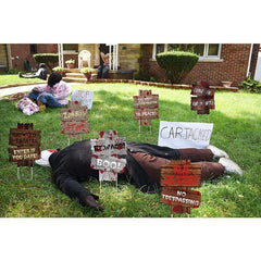 Yard Signs Halloween Decorations - 6 Pieces