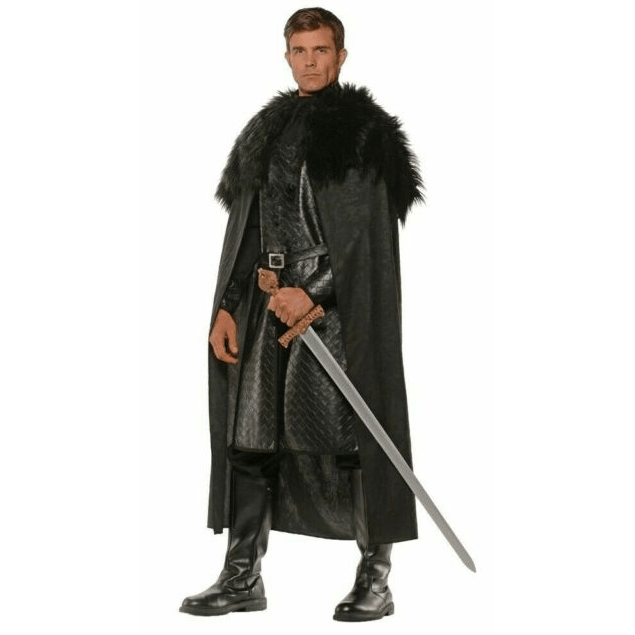 Black Faux Fur Renaissance Unisex Adult Cape