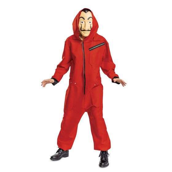 Netflix Money Heist Adult Jumpsuit & Mask