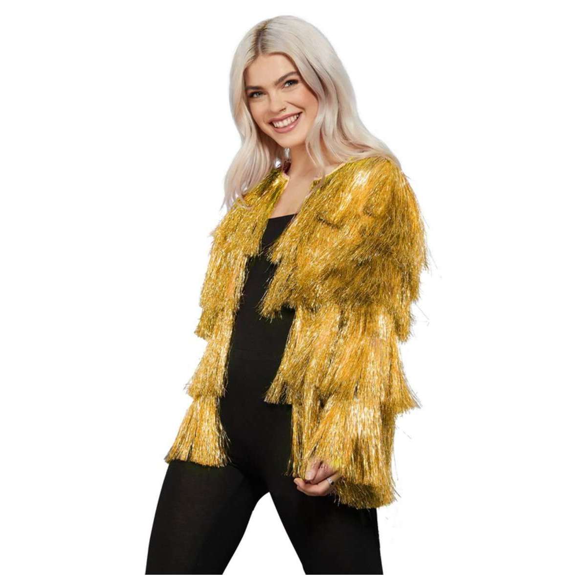 Layered Tinsel Fringe Festival Jacket