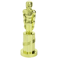 Gold Plastic Award Statue