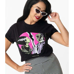 Universal Monsters x Unique Vintage The Bride & The Monster Unisex Tee