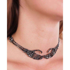 Skeleton Hands Choker