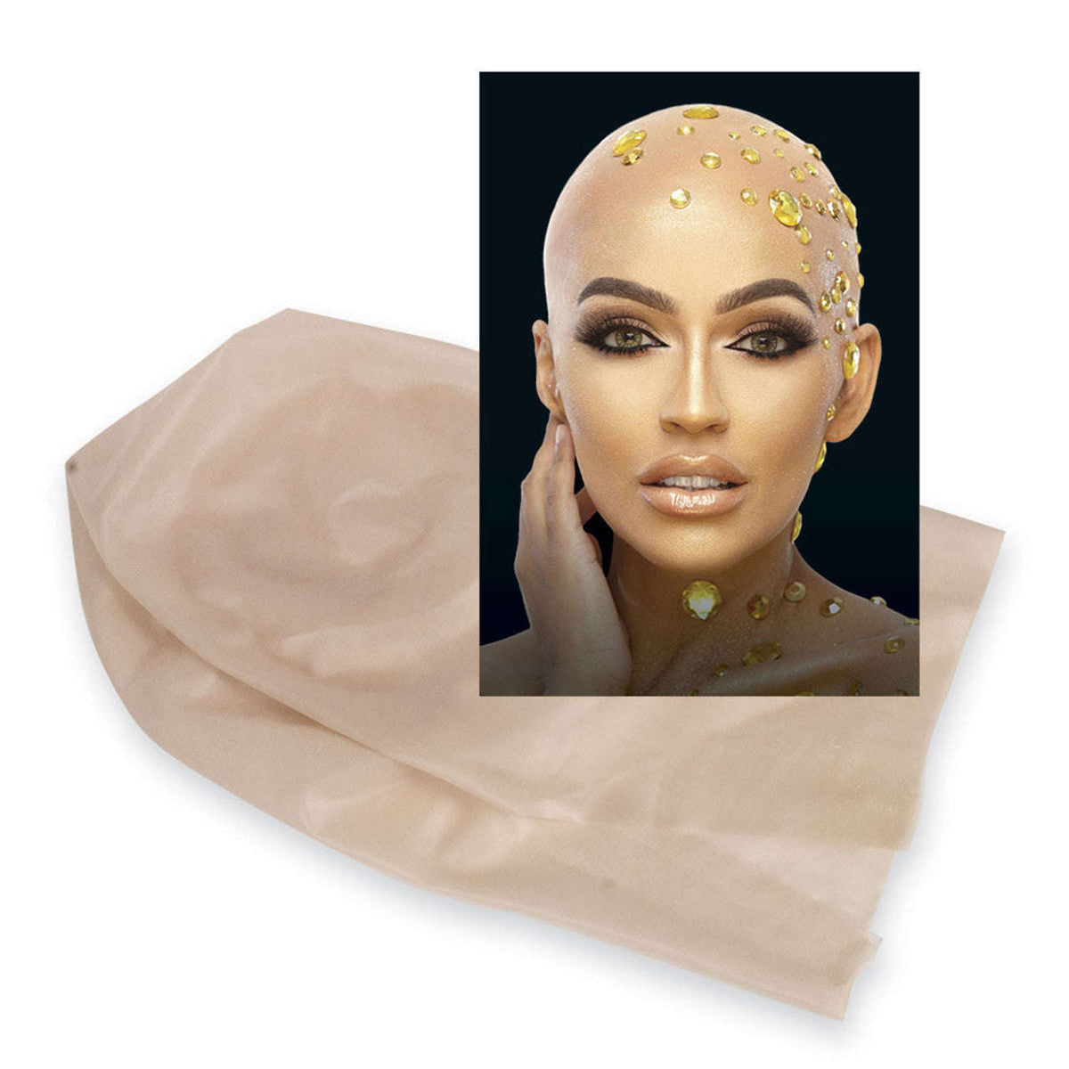 Mehron Professional Beige Latex Bald Cap