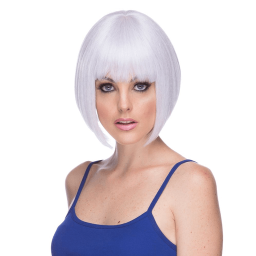 Lavender Nirvana Straight Fringe Bob Wig