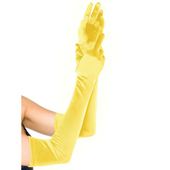 Elegant Extra Long Satin Gloves