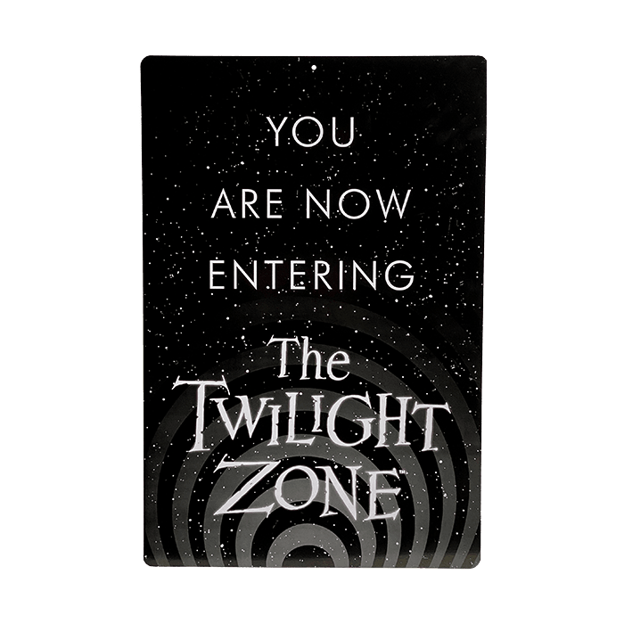 The Twilight Zone: Entering Twilight Zone Metal Sign