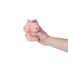 Nanas Boobies Knitted Beer Holder