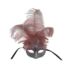 Godiva Feathered Small Venetian Mask