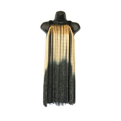 Metallic Fringe Flapper Dress