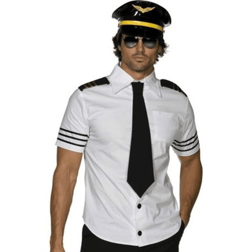 Classic Sexy Mile High Club Pilot Men's Costume