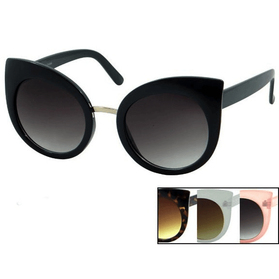 Round High Cat Eye Sunglasses