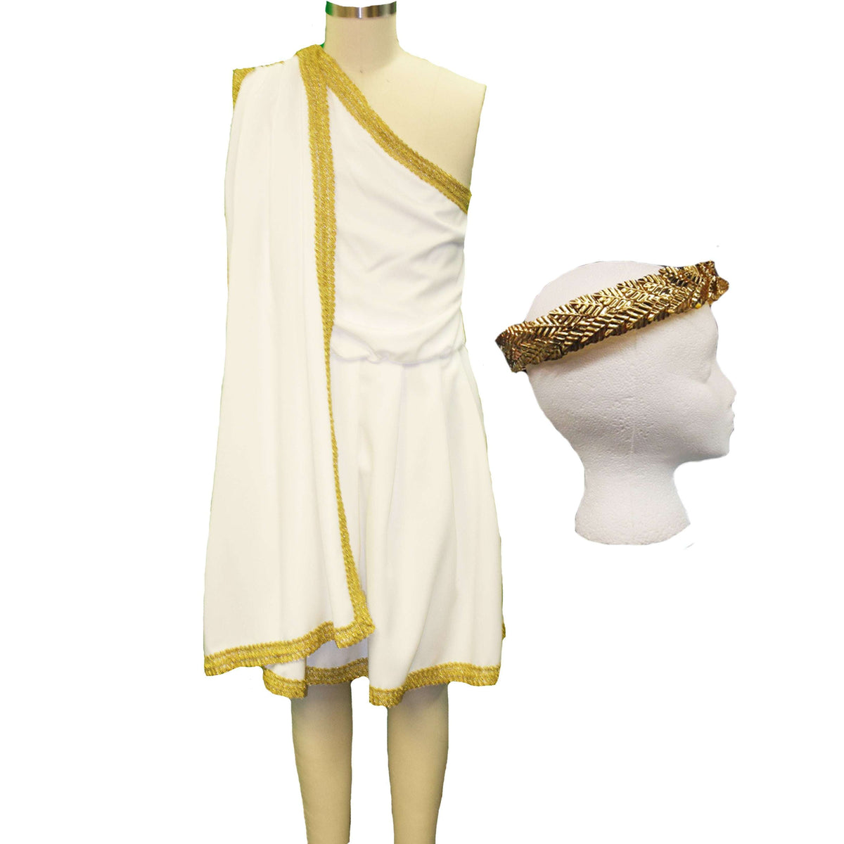 Roman Short Toga Men's Costume