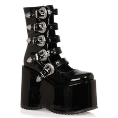 5" Gothic Glamour Platform Buckle Boots