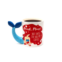 Beach Please Mermaid Mug