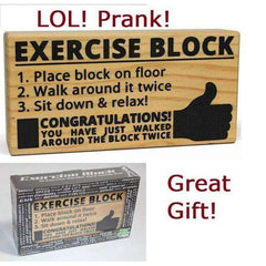 Exercise Block Prank Exercise Machine