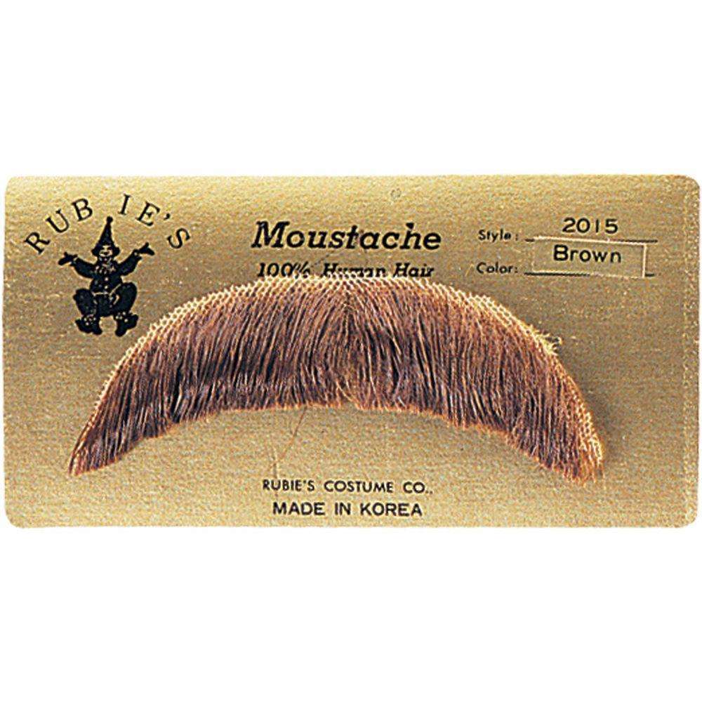 Basic Brown Human Hair Fake Mustache