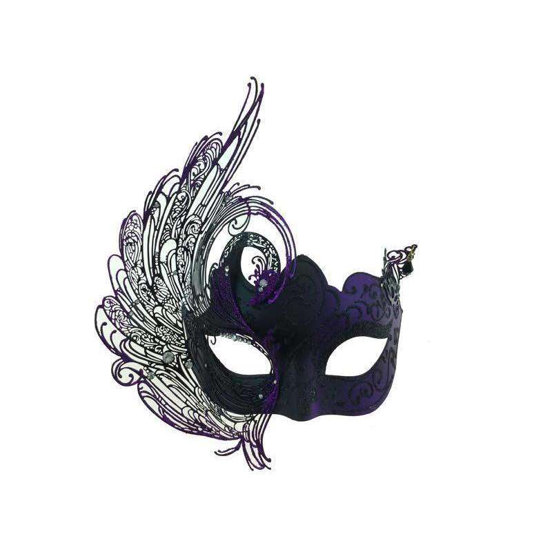 Swan Asymmetric Venetian Mask