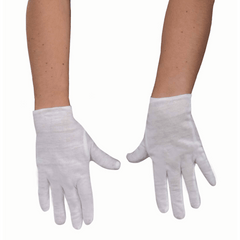 White Theatrical Kids Gloves