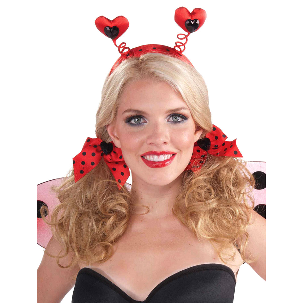 Lady Bug Headband & Bow Set